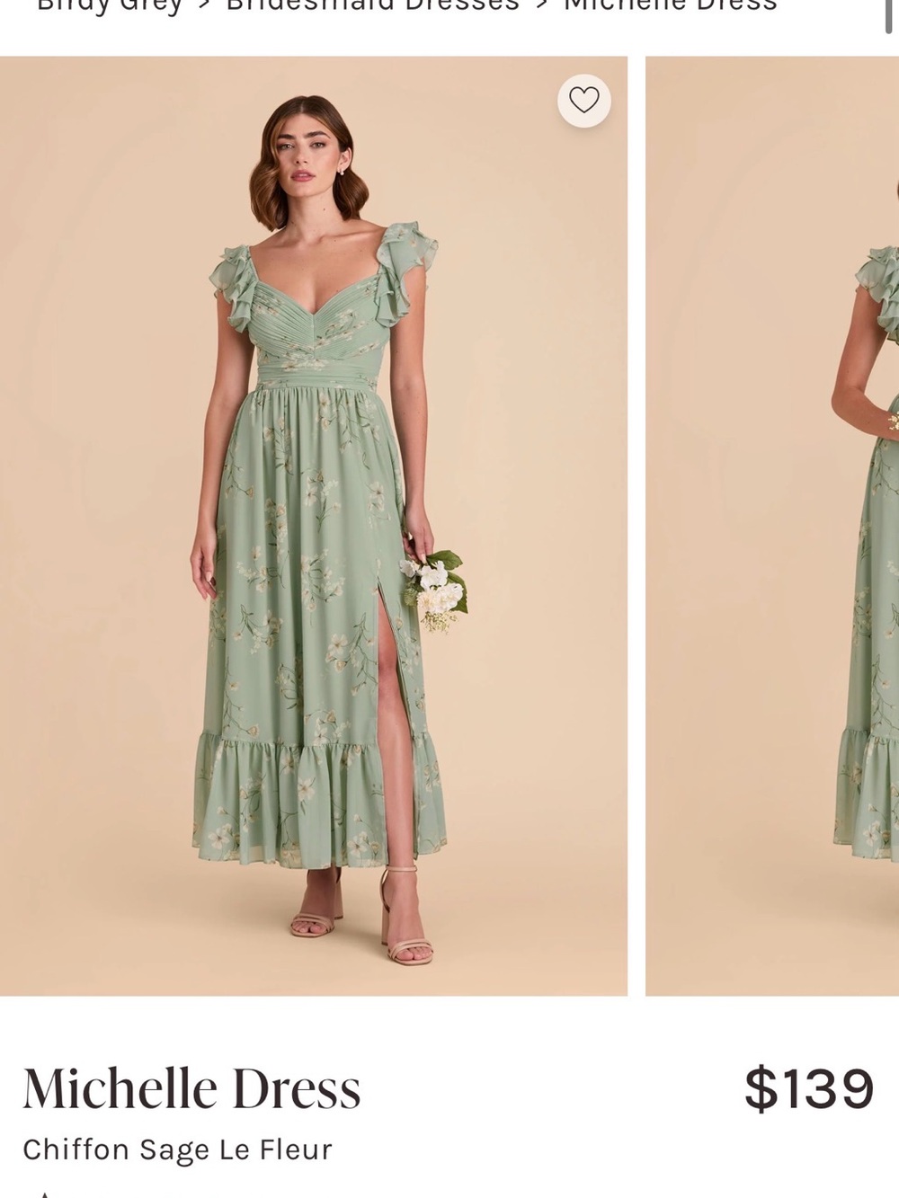 Birdy Grey Michelle Dress in Sage Green Floral